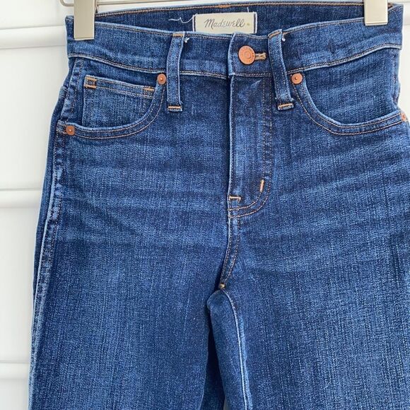 TALL Madewell Slim Straight Mid- Rise Stretch Jeans 23 Tall - Picture 5 of 13